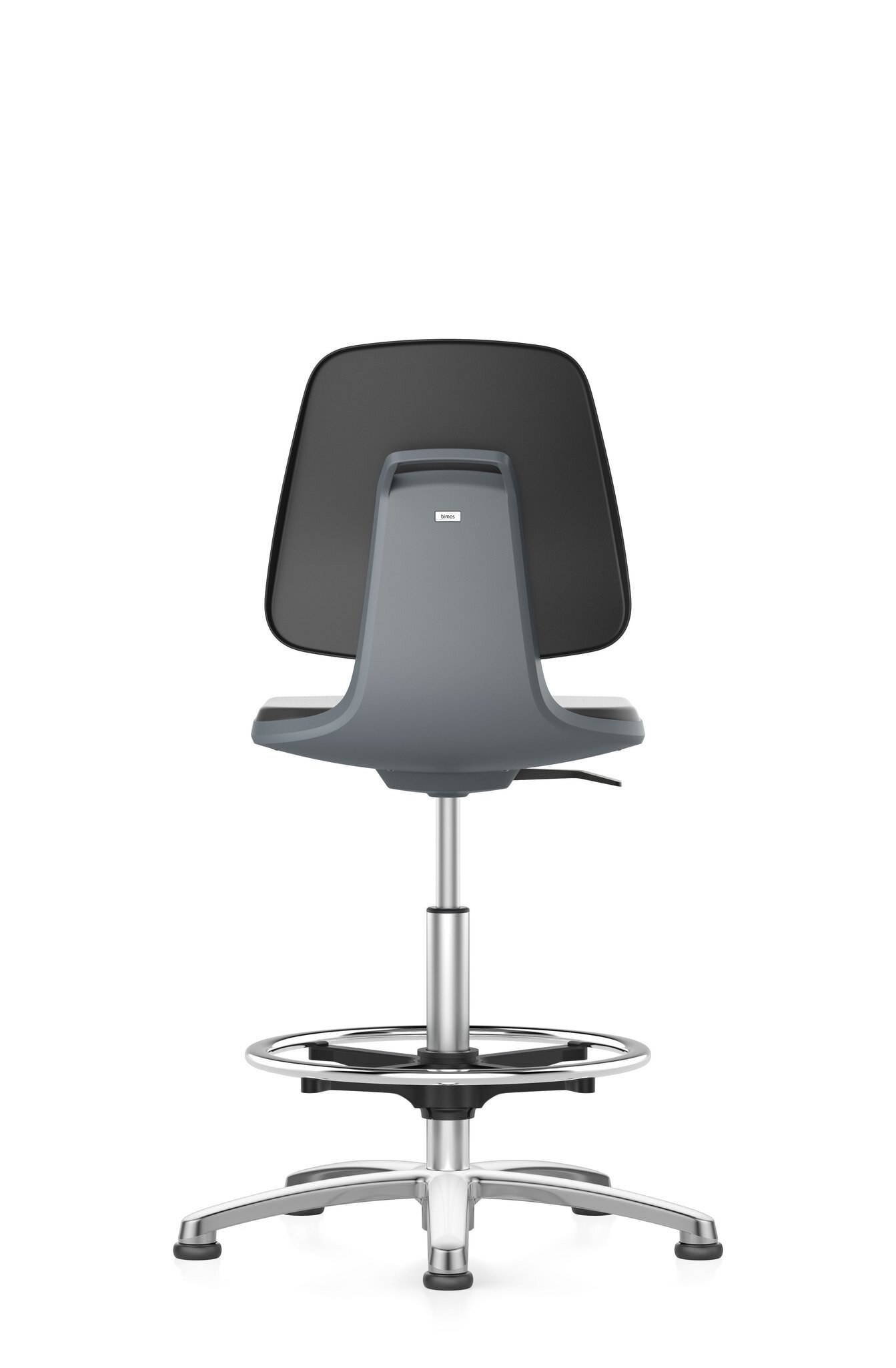 LABSIT 3 laboratory swivel chair, with glides and foot ring, fabric Lucia anthracite #zoom-2