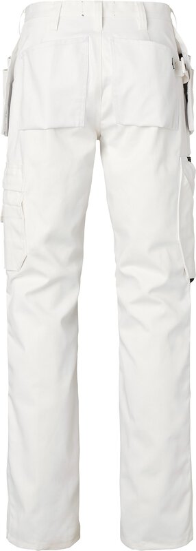 2515 Pantalon de peintre long, unisexe, blanc/noir, 94 #3