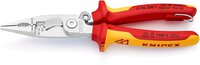 Electrical installation pliers, chrome-plated, insulated, fixing lug, 200 mm #thumbnail-1