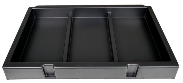 ESD-inzetstuk voor Eurobox 3 en 4, 3 wells, 550 x 350 x 58 mm