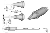 Soldering tip R470, grooved chisel, 2.5 x 1mm, R470018 #thumbnail-1