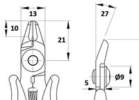 Pince coupante oblique, acier de 5 mm d'épaisseur #thumbnail-2