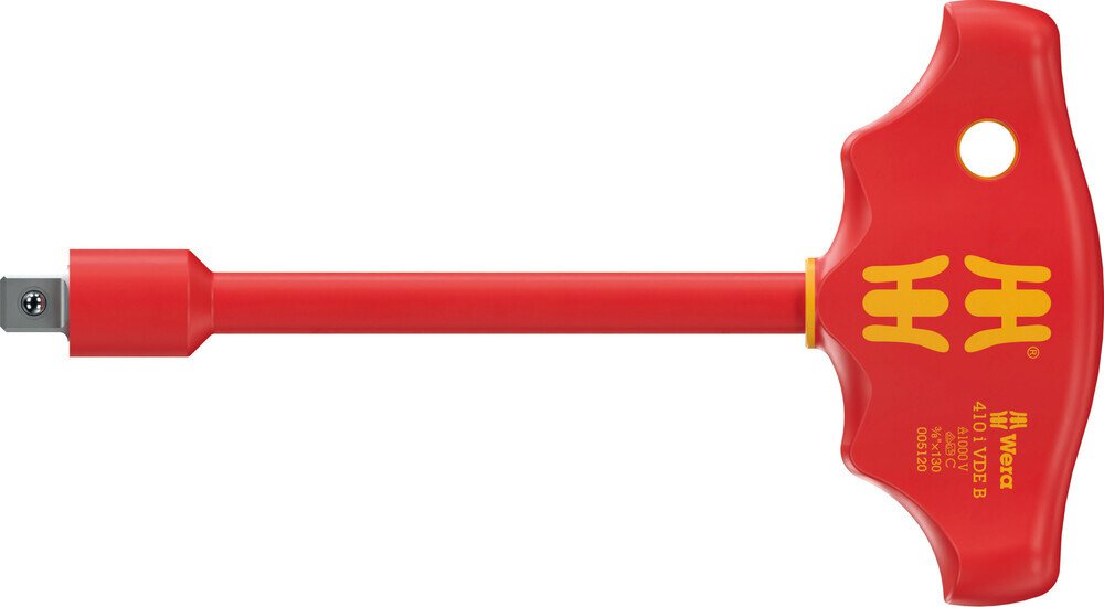 VDE Quergriff-Adapterschraubendreher für 3/8" Steckschlüsseleinsätze 410 i VDE B, 130 mm #zoom-1