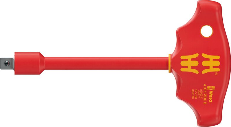 VDE Quergriff-Adapterschraubendreher für 3/8" Steckschlüsseleinsätze 410 i VDE B, 130 mm #1