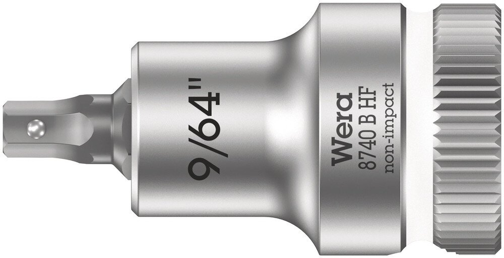 Bit socket with 3/8" drive, with holding function for hexagon socket screws, 9/64" x 35 mm #zoom-1