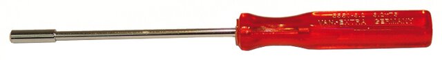 Adjusting screwdriver for slotted axes up to Ø 3.2 mm
