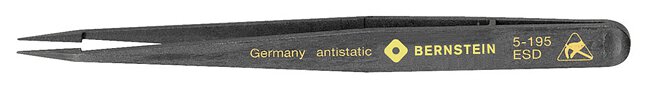 ESD Kunststoff Präzisionspinzette 120mm Form BB sehr feine Spitze #zoom-1