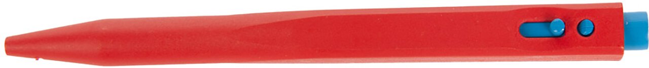 Hygostar biros "Detect", detecteerbaar, zonder clip, schrijfkleur: blauw, behuizingskleur: rood. #zoom-2