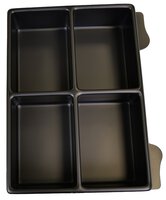 ESD-inzetstuk voor ESD-koffer K 2006, 4 vakken à 149 x 104 mm #thumbnail-2