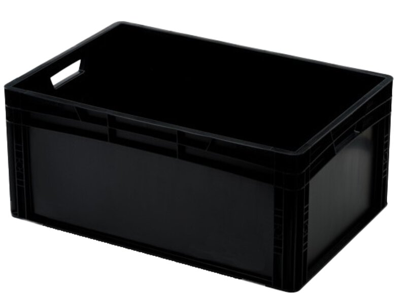 Eurobehälter, 60x40x27, schwarz, 55 Liter