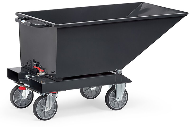Benne, capacité 250 litres, jusqu'à 750 kg de charge, avec robinet de vidange #1
