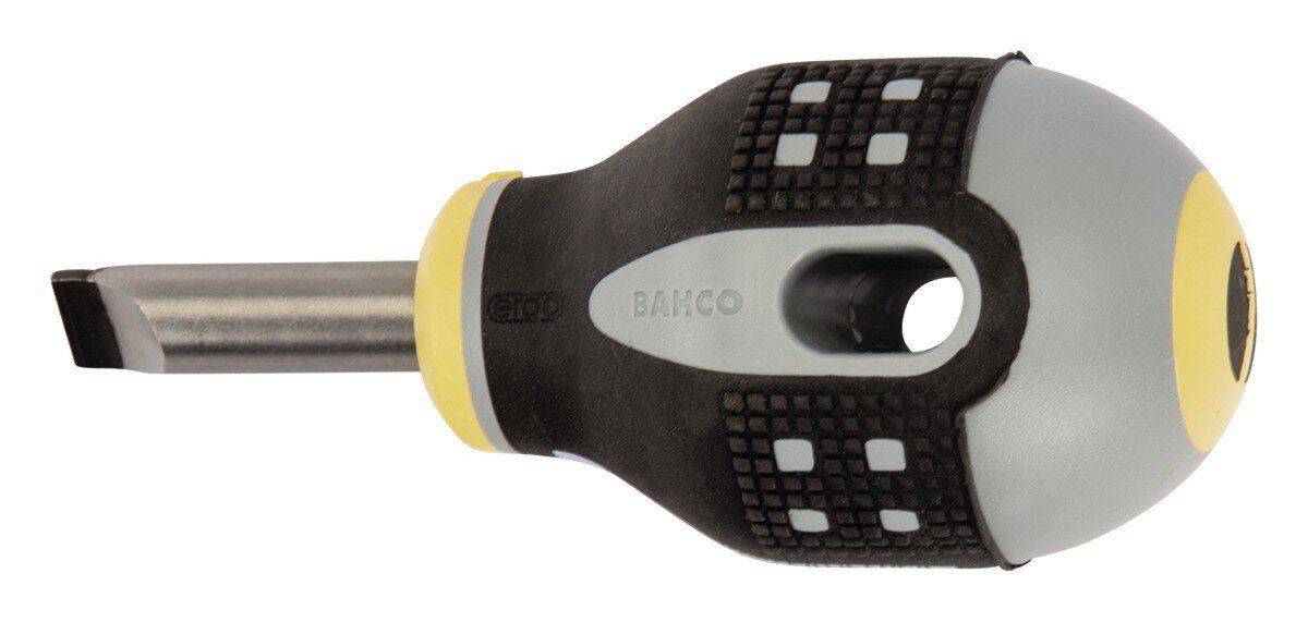 ERGO™ Screwdriver for slotted screws, straight, with short rubber handle, 1 mm x 5.5 mm x 45 mm #zoom-3
