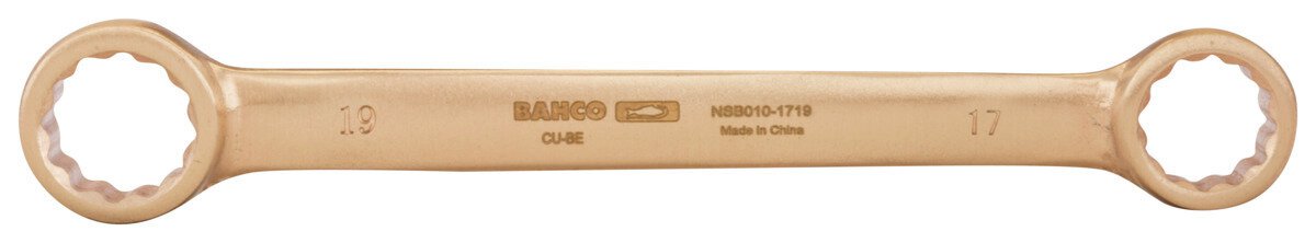 Niet-vonkende dubbele ringsleutel, 24 x 27 mm, gemaakt van koperberyllium, 255 mm. #zoom-3