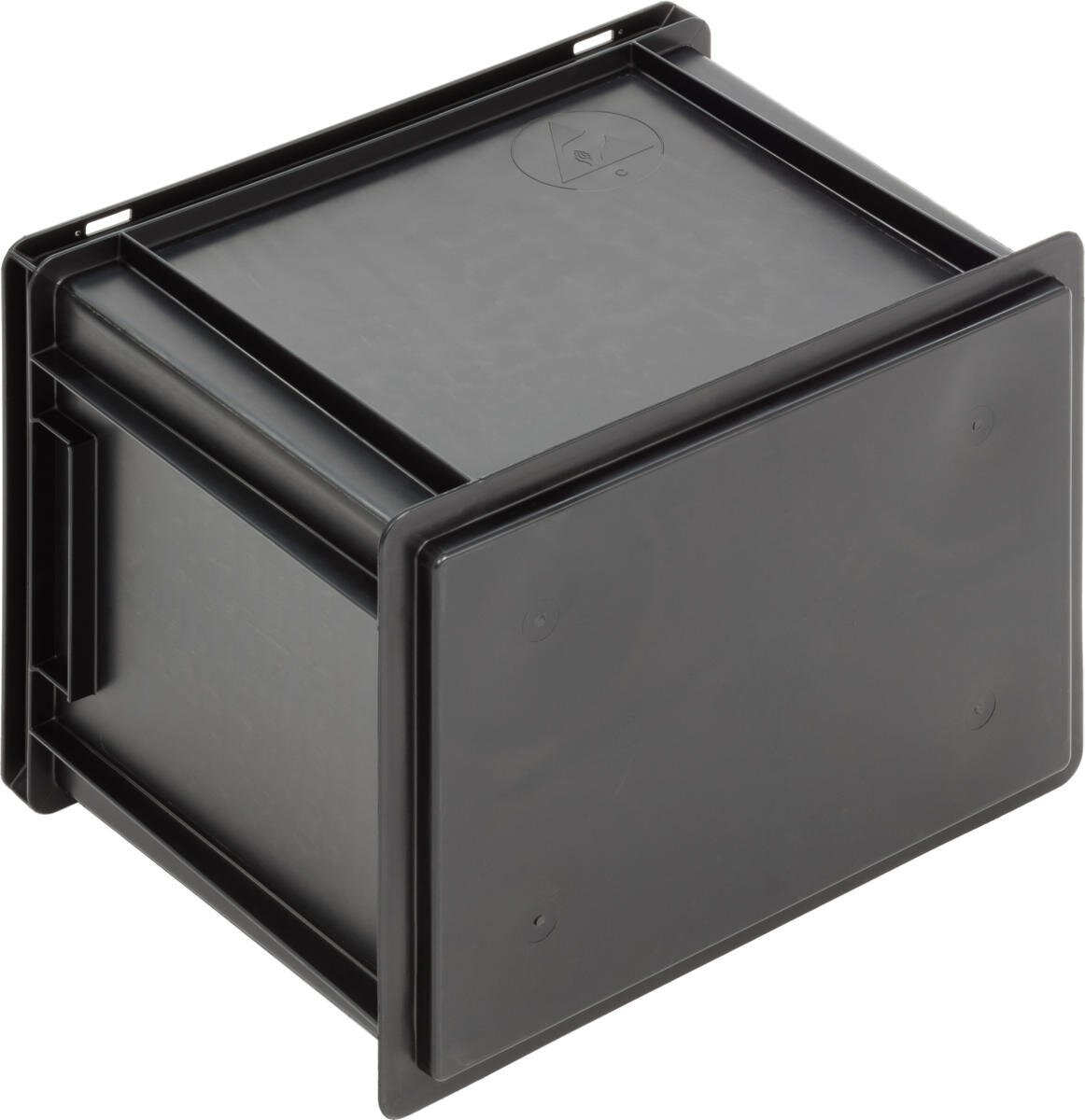 Bac ESD New Box NB MC, poignées, noir, 400 x 300 x 320 mm #zoom-2
