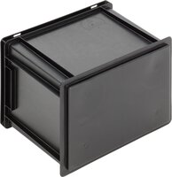 Bac ESD New Box NB MC, poignées, noir, 400 x 300 x 320 mm #thumbnail-2
