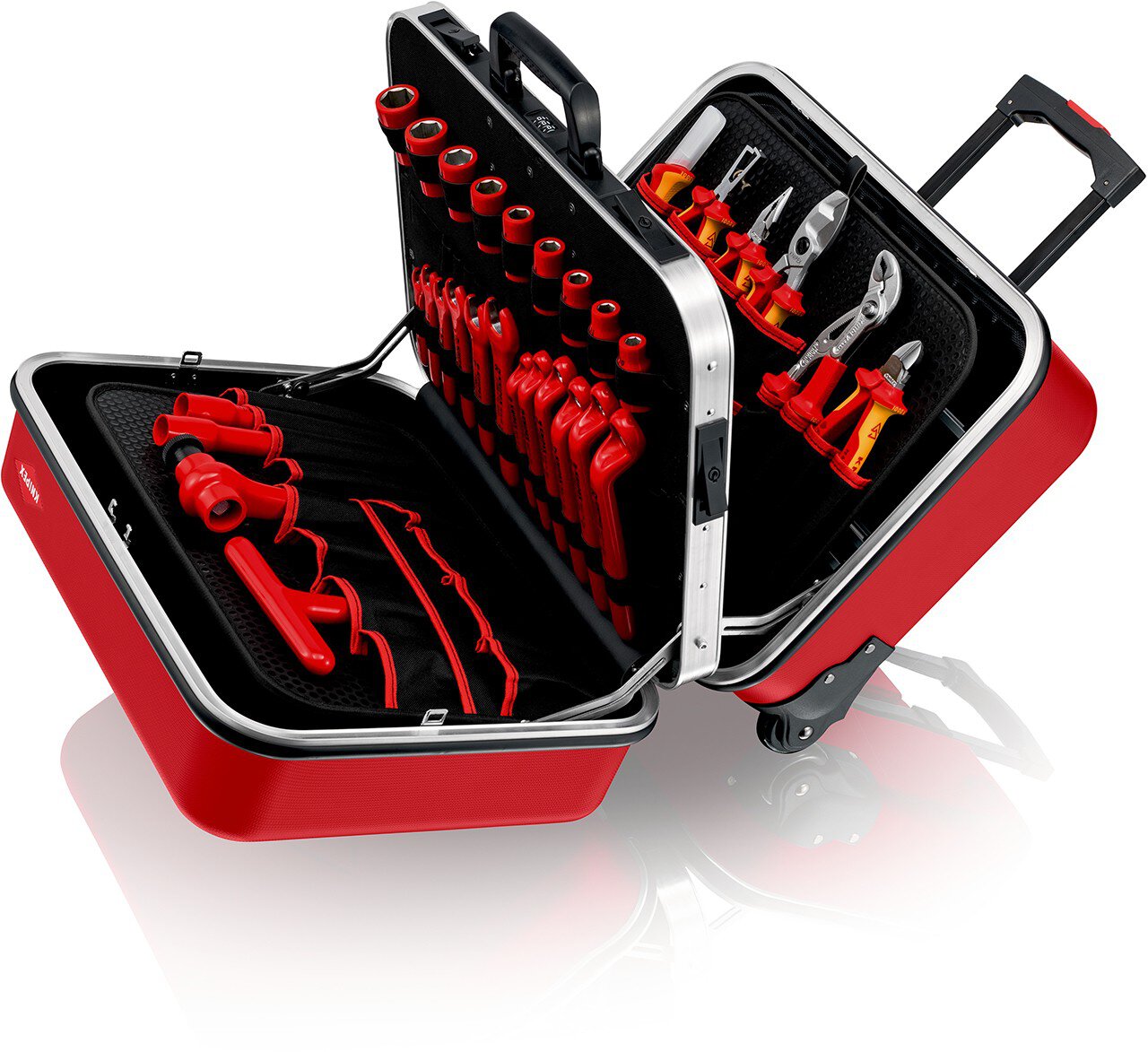 Werkzeugkoffer "BIG Twin Move RED" Elektro Kompetenz, 42-teilig #zoom-2