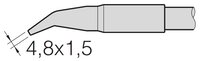 punta di saldatura a forma di scalpello, piegata, 4,8 x 1,5 mm #thumbnail-1