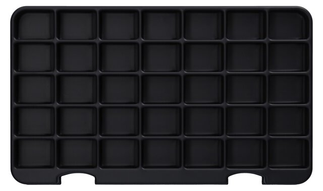 ESD-inzetstuk voor assortimentsdoos 166, 35 vakken à 35 x 23 mm