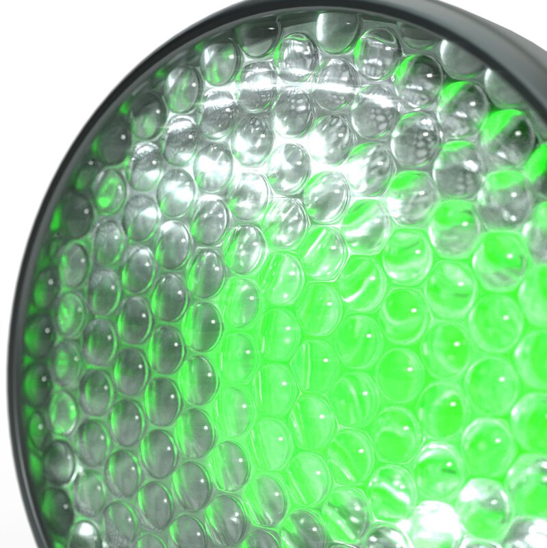 LED-Modul, grün (528 nm), Flood (25°), 28mm #3