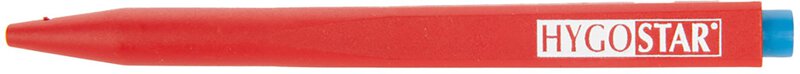 Hygostar biros "Detect", detecteerbaar, zonder clip, schrijfkleur: blauw, behuizingskleur: rood. #1