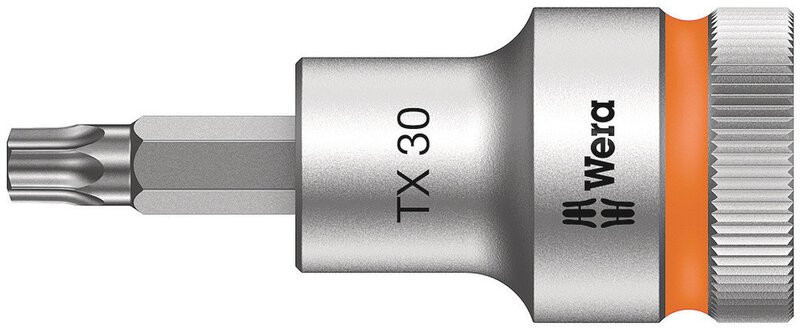 Presa per bit con attacco da 1/2" con funzione di supporto, TX 30 x 60 mm #1
