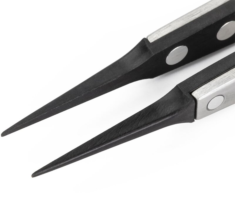 Weller Erem 258SA Precision Tweezers with Pointed Synthetic Tips (PPS) and Serrated Finger Grips for Secure Handling #2