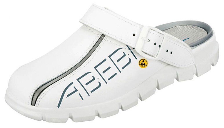 ESD Clogs white with imprint, Dynamic, size 43 #zoom-1