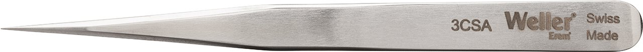 Weller Erem E3CSA Ergonomic Precision Tweezer 4.5 " From Stainless Steel Body And Stainless Steel Tip #zoom-3