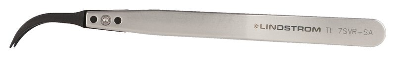 Tweezers, with very fine and curved tips, 130 mm #2