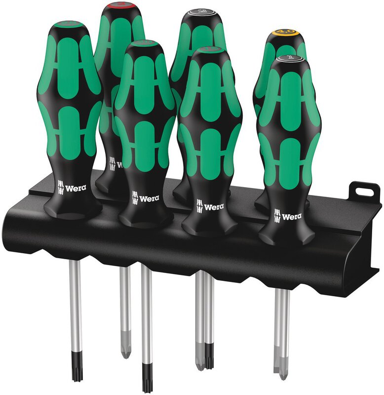 Screwdriver set Kraftform Plus Lasertip + rack, 7-piece #1