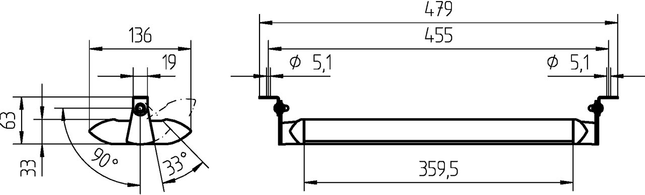 System luminaire TANEO TNU 1400/940/D - 23 W / 1500 lm #zoom-2