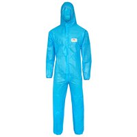 Tuta ProSafe® 1, SMMS a 4 strati, antistatica, con cappuccio, blu, taglia S #thumbnail-4