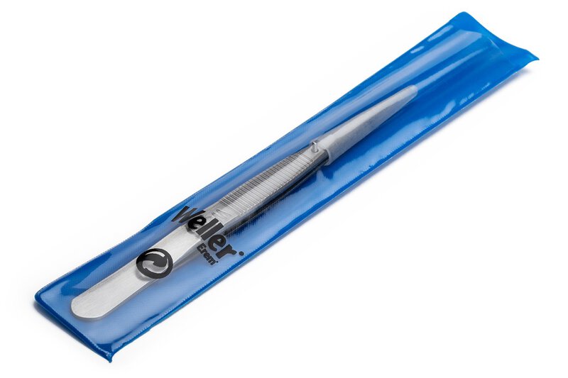 20AS Precision tweezers, fine, straight, inside serrated tips , 108 mm #5