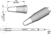 Lötspitze konisch D: 3 mm, C245107 #thumbnail-1