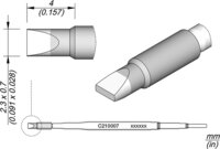 Soldeerstift voor T210-A / T210-NA, beitelvormig, recht, C210007 #thumbnail-1