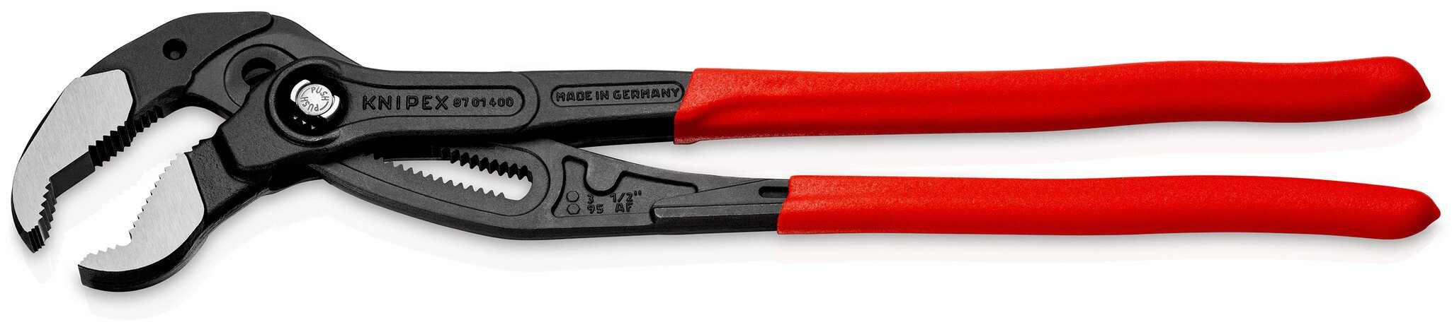 Cobra® XL Rohr- und Wasserpumpenzange mit Kunststoff überzogen, grau, atramentiert, 400 mm (SB-Karte/Blister) #zoom-2