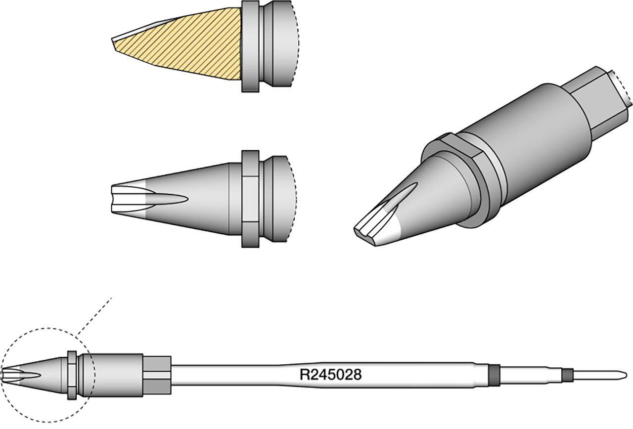 Panne à souder R245, connecteur à picots, Ø 1 mm, R245028 #zoom-2