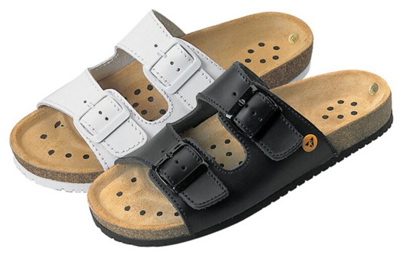 Mules ESD femmes/hommes Electra, blanc, pointure 36, Loraflex