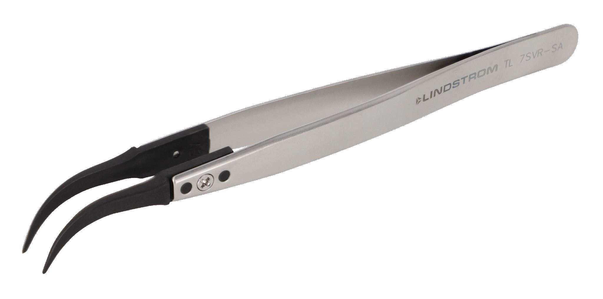 Tweezers, with very fine and curved tips, 130 mm #zoom-1