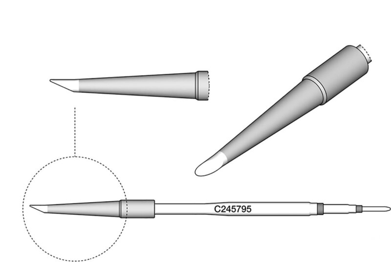 Panne à souder biseautée, D 2,5 mm #2