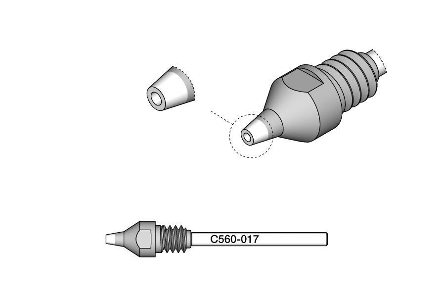 Entlötdüse für Pin mit max. D 1 mm, C560017 #zoom-2