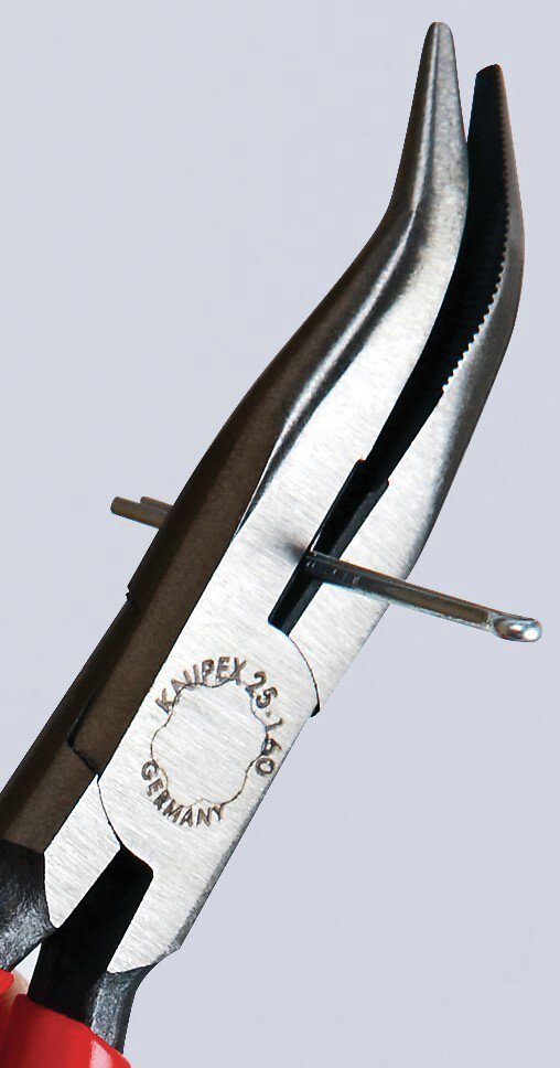 Needle nose pliers with cutting edge (radio pliers), black atramentized, 160 mm #zoom-6