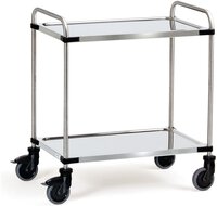 Chariot en acier inoxydable Surface de chargement 1000 x 600 mm  #thumbnail-1