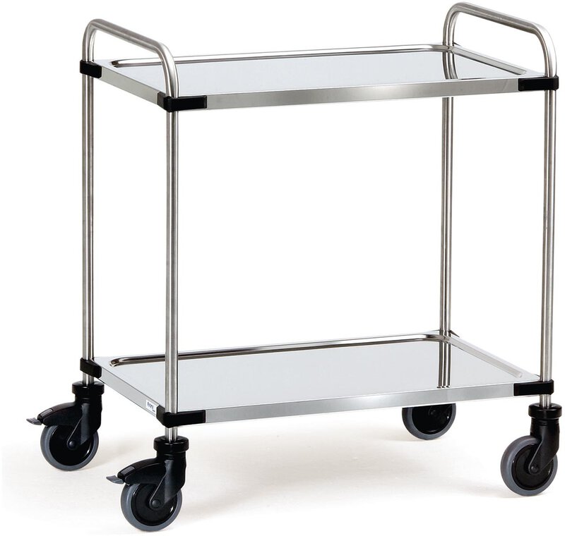 Chariot en acier inoxydable Surface de chargement 1000 x 600 mm  #1