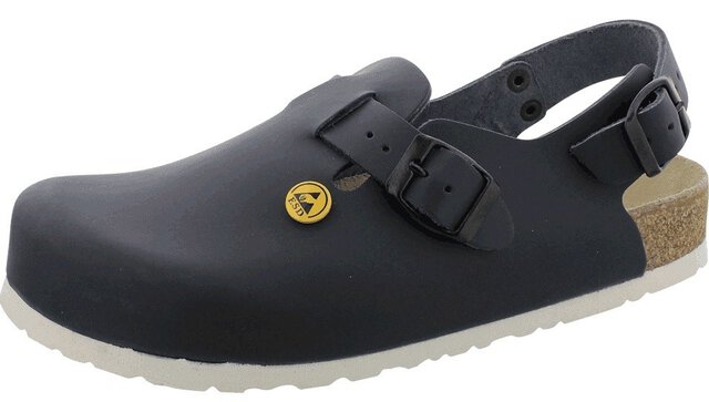 ESD-Laborschuh, Vollrindleder, Kategorie II, blau, Größe 43