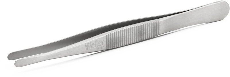 Weller Erem 25SA Precision Tweezers with Flat, Round Tips, Stainless Steel, 120 mm #4