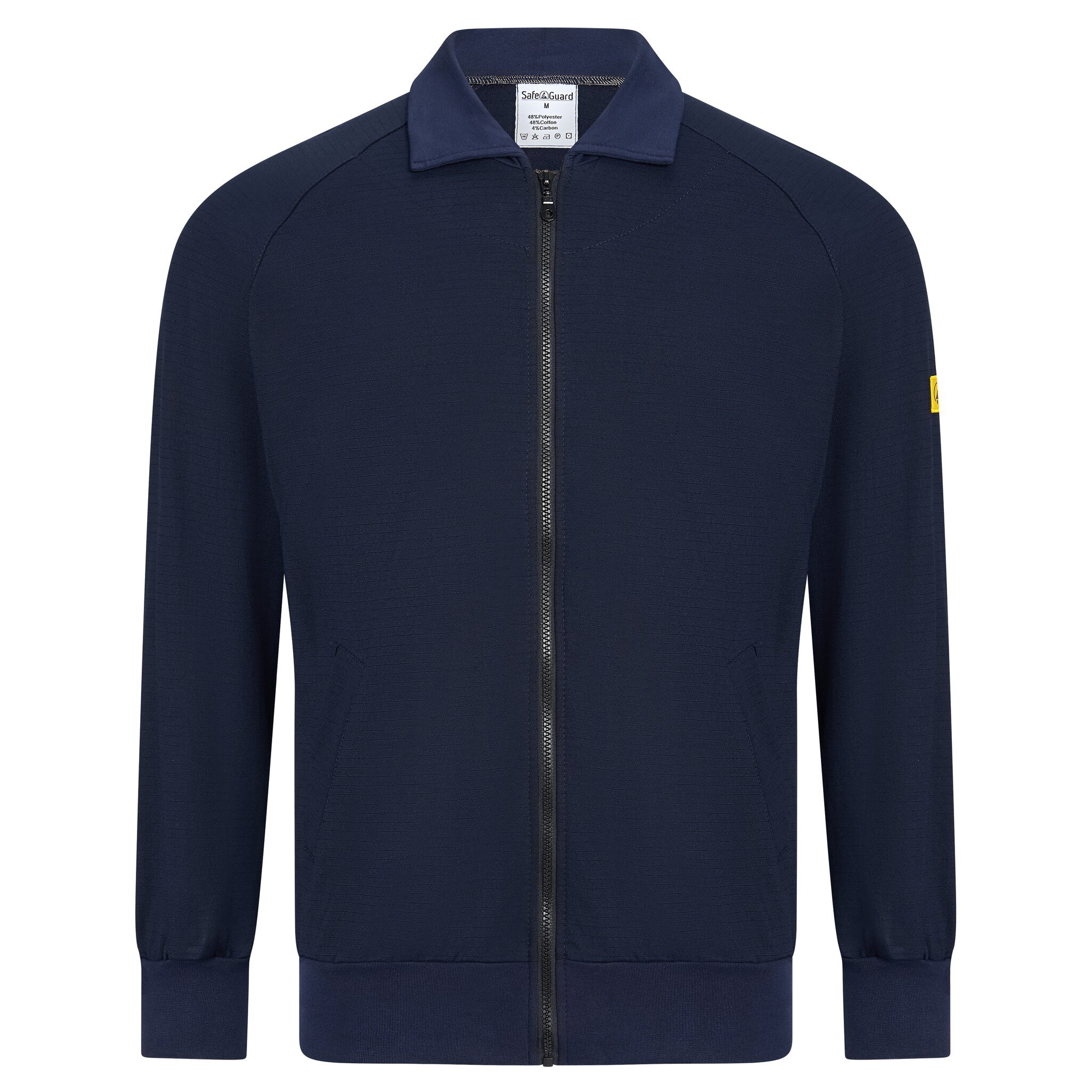 ESD-Sweatjacke mit Zip, 260g/m², marineblau, XS #zoom-1