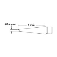 MicroFine Tweezer Lötspitzenpinzette meißelförmig, 0.6x9mm, 800 Serie #thumbnail-3
