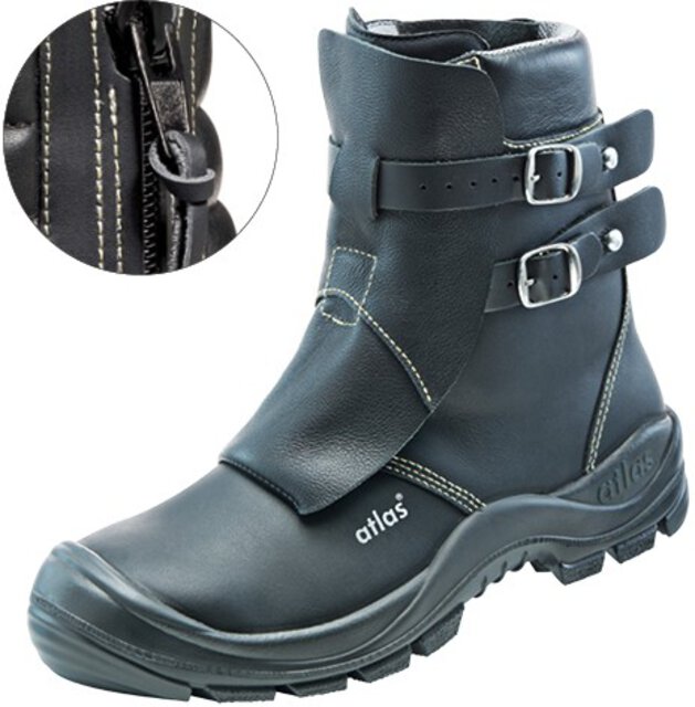 Stivali Duo Soft 792 HI HRO, S3, pelle liscia, unisex, nero