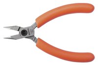 Kompakte Flachrundzangen mit orangefarbenen PVC-Griffen 121 mm, Industrieverpackung #thumbnail-3